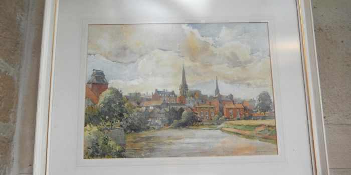 Painting of The Shrewsbury Severn by Alan R Yates